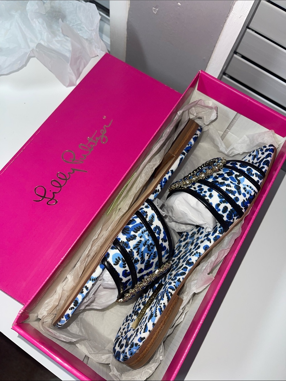 Lilly Pulitzer Dayna Sandals New in Box - Picture 8 of 9